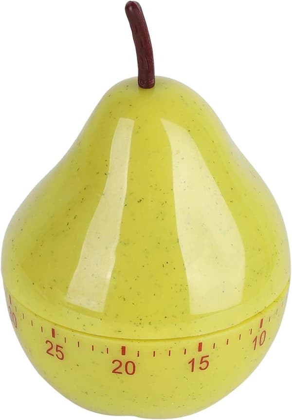 ING 2-pack kökstimer, 60-minuters mekanisk timer, päronformad design