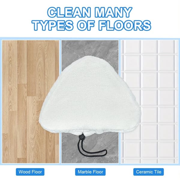 6x damprenseputer med snøring for Vileda Steam Plus | Refill – Damprenser & Spray Mikrofiber Moppepute Mopp Refill