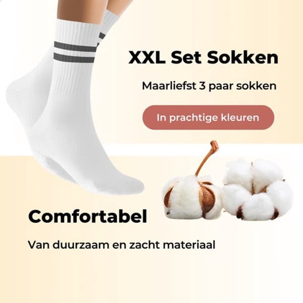 ING Halkfria strumpor för dam - 3-pack - Vit, Rosa, Svart