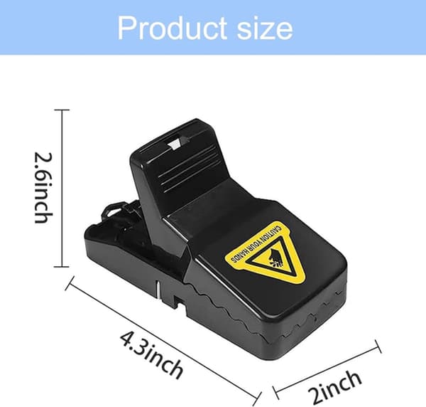 3-pack musfälla, Musfällor, inomhusmusfällor, Plast