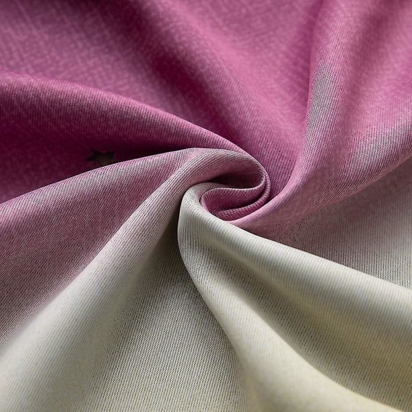 Stjärngardiner Barnrum Mörkläggningsgardiner Med Voile Barngardiner Dubbla Hål Stjärngardiner För Barn Dubbla Lager Gardiner 134*160cm