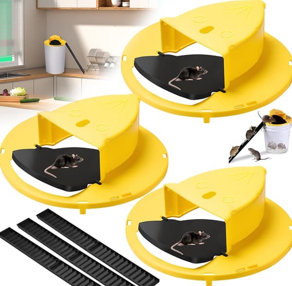 3-pack musfälla, Musfällor, inomhusmusfällor, Plast