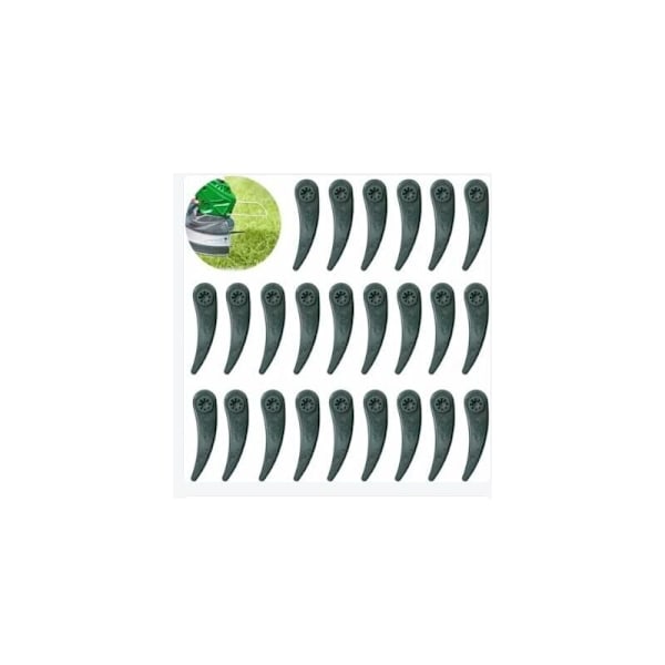 24-pack ersättningsblad för Bosch Durablade Art 23-18 LI Art 26-18 LI gräsklippare, grön ZY