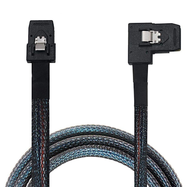 Sisäinen Mini SAS - Mini SAS -kaapeli, SFF-8087 vasemmalle/oikealle kulmalle, RAID- ja PCI-ohjaimen yhteensopiva, 0,8 m