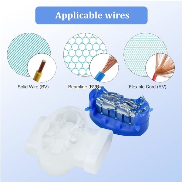 Kabelforbindelser, Harpiksfyldte Kabelforbindelser, Kabelforbindelsessæt til Robotplæneklipper, 10 Kabelforbindelser til Automower Robotplæneklipper