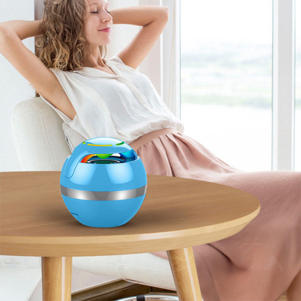 Levitoiva Bluetooth-kaiutin, TF LED-salama Bluetooth-kaiutin, Langaton kannettava kaiutin - Musta