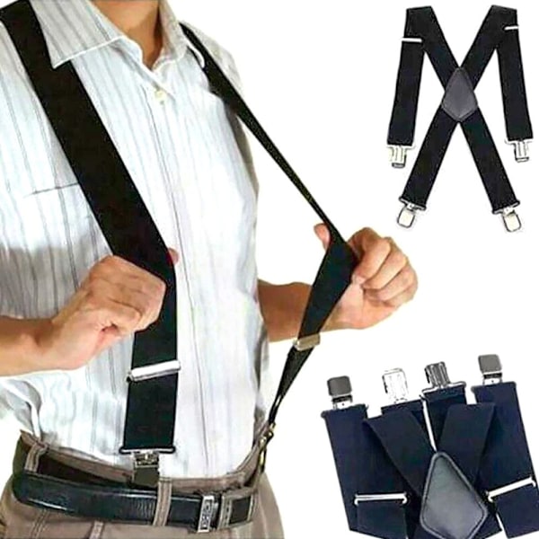 Suspenders til Mænd Elastiske Suspenders 4 4