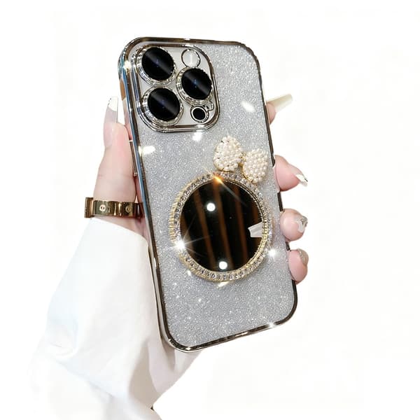iPhone 16 Pro telefoncover, gradientfarve, sølv