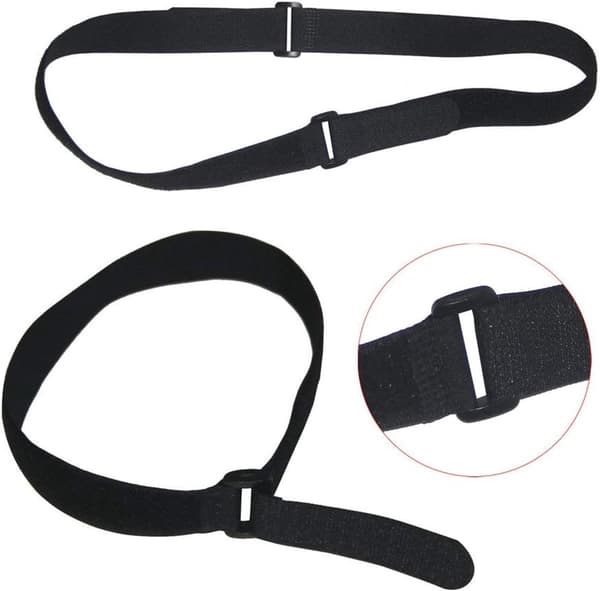 20-pak - Velcro Kabelbindere - Multifunktionelle Justerbare Velcro Kabelbindere - Sorte Selvklæbende Kabelbindere