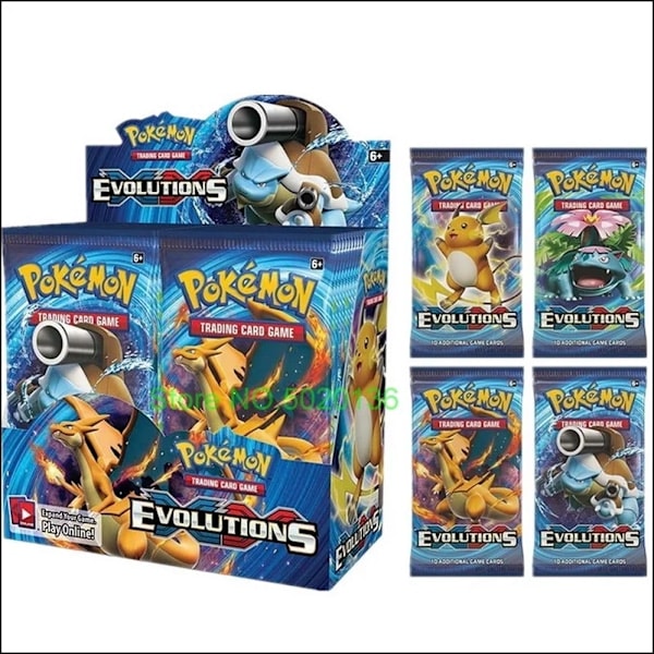 Pokémon-korttipeli: XY Evolutions Sininen Myrsky Suljettu Booster-laatikko Silver Tempest