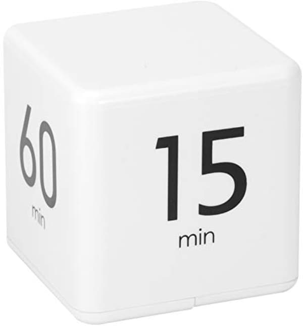 Multifunksjonell timer med gravitasjonssensor, lett å bære, Pomodoro-timer, lettvekt, stille drift, digital timer, rist