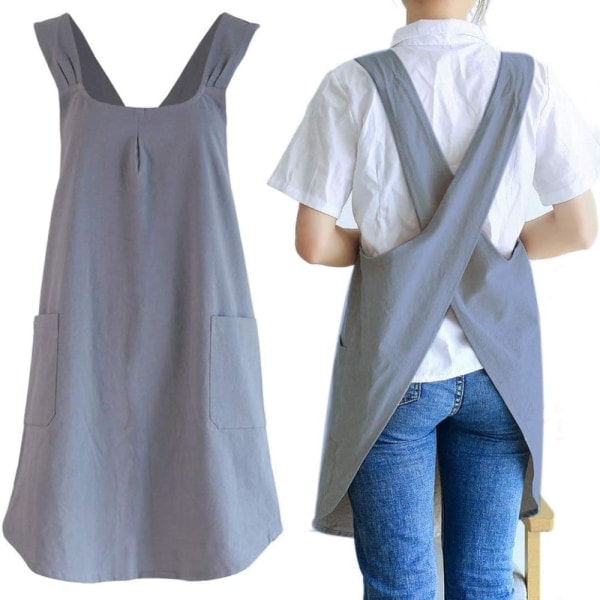 Japanese Style Kitchen Apron - Women's Apron for Cooking and Baking - Stylish and Functional