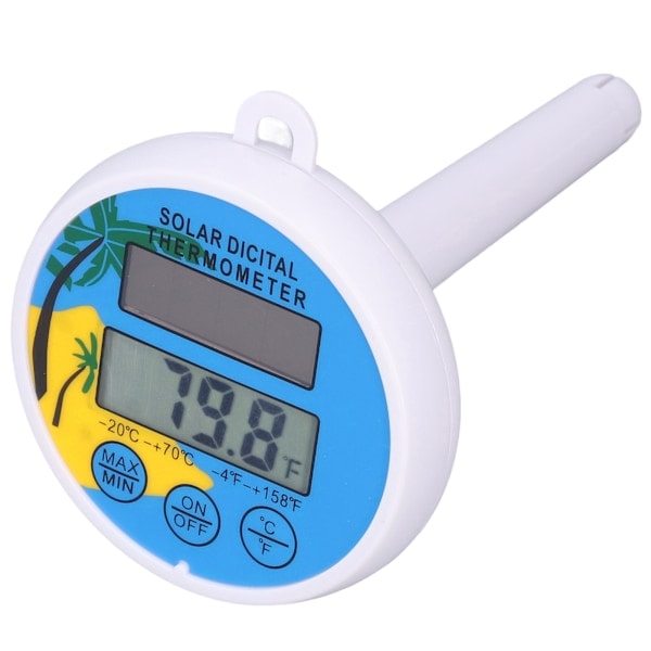 Solcelled Termometer Min Max Vandtemperaturvisning Digital Termometer til Swimmingpool Spa Pool Elik