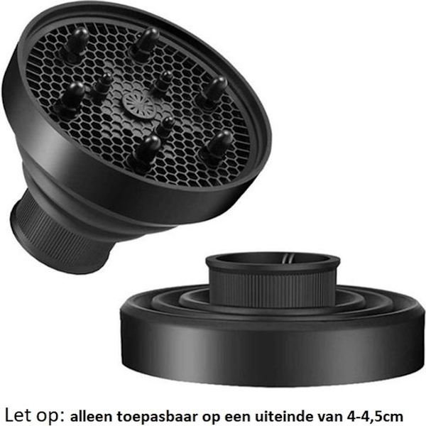 diffuser, hårtork med diffuser, Universal hårfäste för hårtork med diffuser, Universal med silikon för lockar, universalborste, hårtork