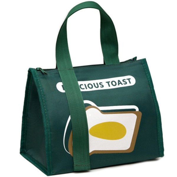 Termobehållare kylväska, lunchväska, lunchväska isolerad väska, grön