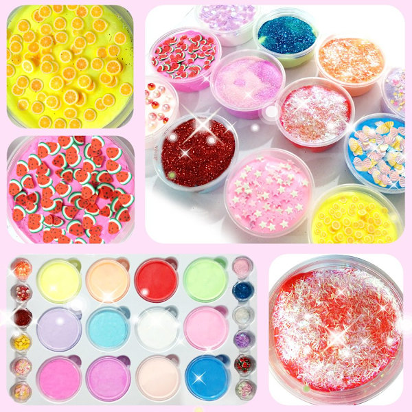 Julekalender DIY Fluffy Slime Kit Nedtellingskalender