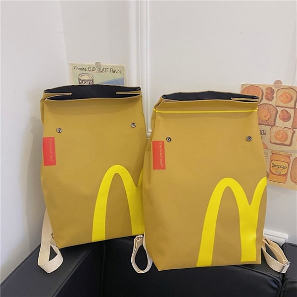 \"Personlig McDonald's/Sirens Goddess Trykt Ryggsekk Tyverisikker Kort Reiseveske for Kvinner Menn Unisex MCD\"