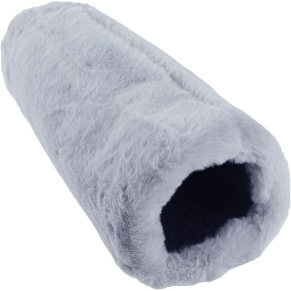 Luksuriøs Kunstig Kanin Håndvarmer Muff - Koselig Pluss Håndvarmere for Vinter, Elegant Fuzzy Muffler for Kvinner, Ledd Smertelindring, Grå Grey