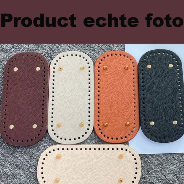 Bag Base - 22x10cm PU läderväska botten, lämplig för DIY vävda väskor och axelväskor