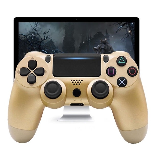 DualShock 4 langaton ohjain yhteensopiva PlayStation 4:n kanssa - Glacier White GOLD