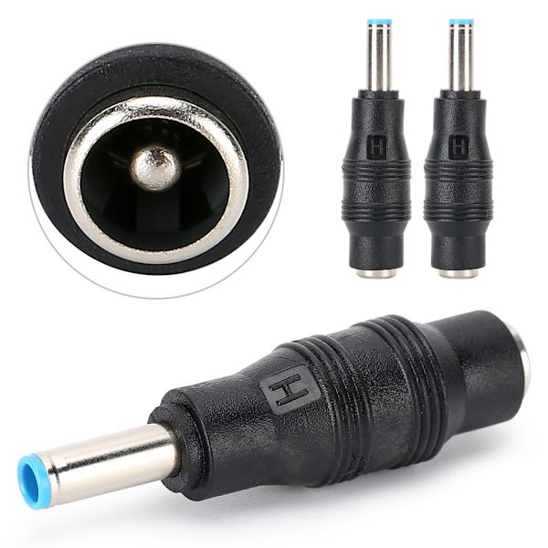 3 kpl Virtajohdon Liitäntä 5,5 x 2,1 mm Naaras ja 4,5 x 3,0 mm Uros Latausliitäntä HP Kannettavalle