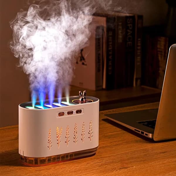 ING Stemmestyret luftfugter, lydløs aroma diffuser til soveværelset med forstøver