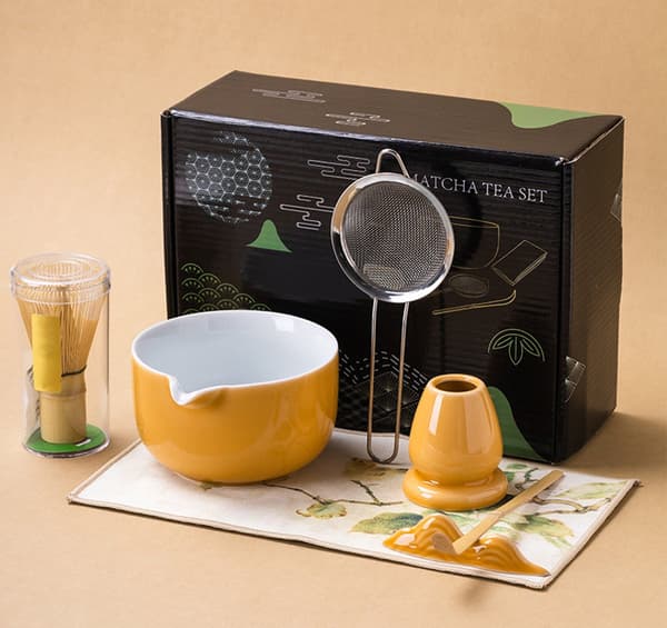 Matcha Set, 7-delars Matcha Startkit, Bambu Matcha Visp, Sked, Matcha Visphållare, Premium Matcha Set