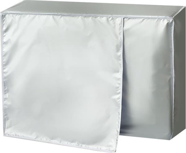 Skydd för utomhusdel till luftkonditionering - Luftkonditioneringsskydd - 72*26*57 cm - Silver (polyester)