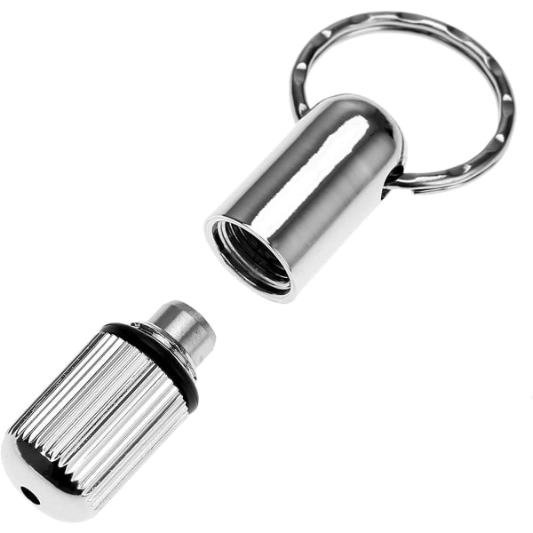 Cigar Punch Drill Silver Bags Rostfritt Stål Med Nyckelringar
