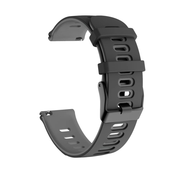 20 22mm Silikonrem til Garmin Venu 3 Band Forerunner 265 255 245 Music Vivoactive 4 Band til Garmin Venu Sq 2 Plus Armbånd Sort Grå