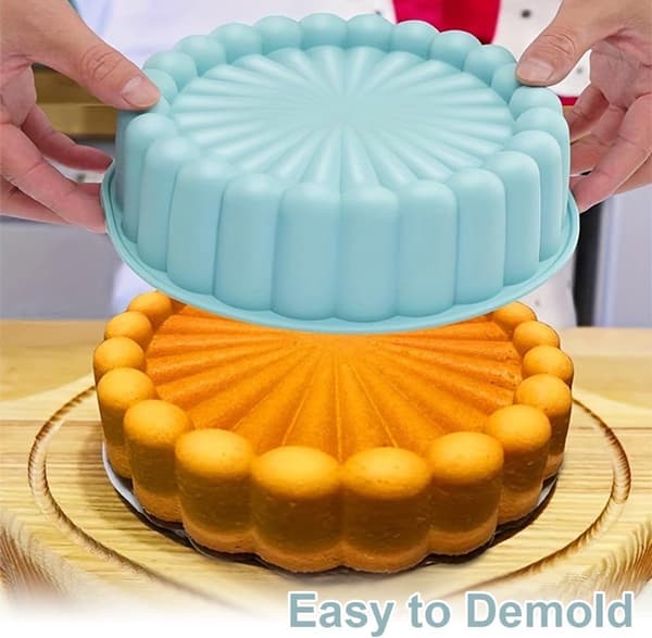 ING Kakeform, 8-tommers rund bakeform (20 cm), silikon kakebakeform