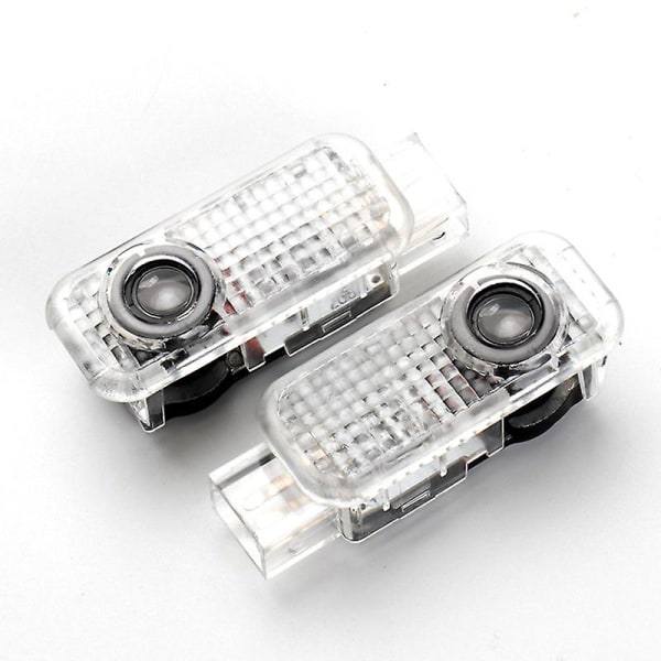 2 st LED-logoljusskugga projektor bildörrljus laser för A4-a6 A8 Q3/5/7 flerfärgad för Audi