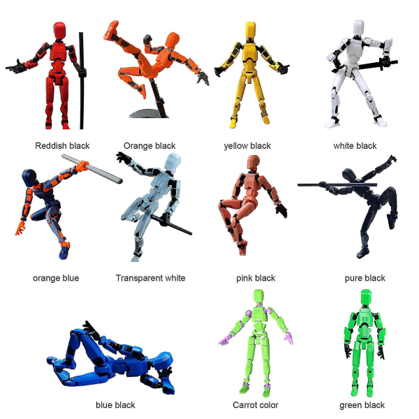 T13 Actionhahmo, Titan 13 Actionhahmo, Robot Actionhahmo, 3D-tulostettu Actionhahmo Sininen