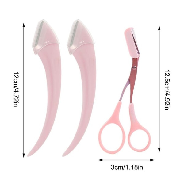 Kulmaharvennus- ja kauneus-sakset ROSA Pink