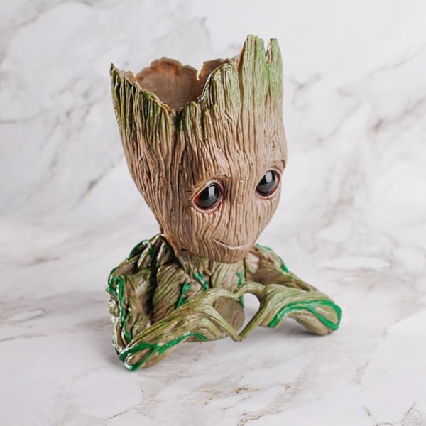 Baby Groot Blomsterpotte - Innovativ Actionfigur Til Planter