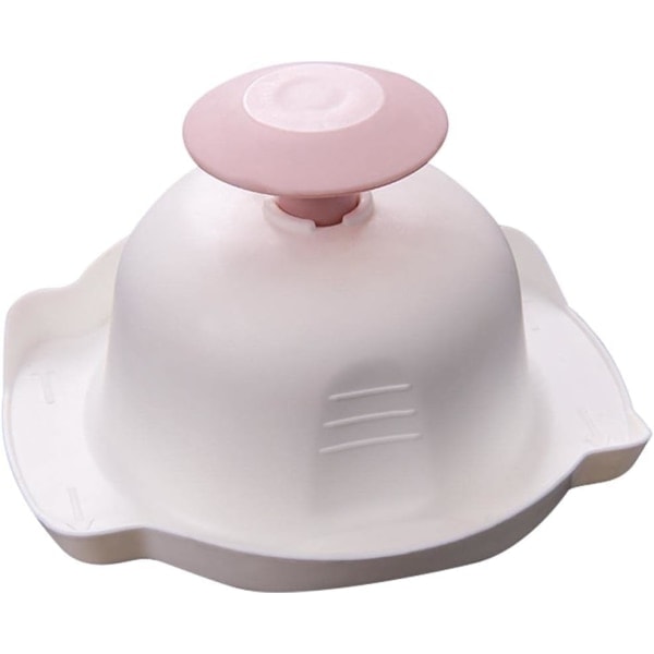 Fødevaresikkerhedsholder (Pink), Anti-Skær Plastik Fingerbeskytter med Kartoffelrive, Køkkenredskab