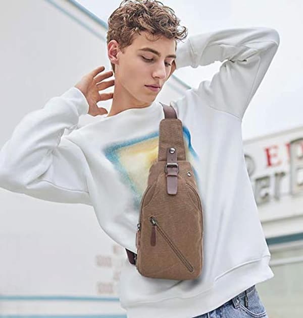 Multifunktionel crossbody-taske til studerende og udendørsaktiviteter