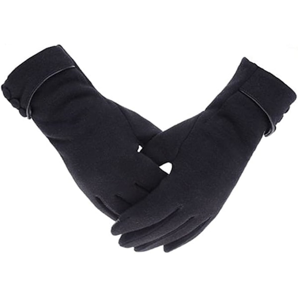 Warm winter gloves for women, full finger cotton gloves