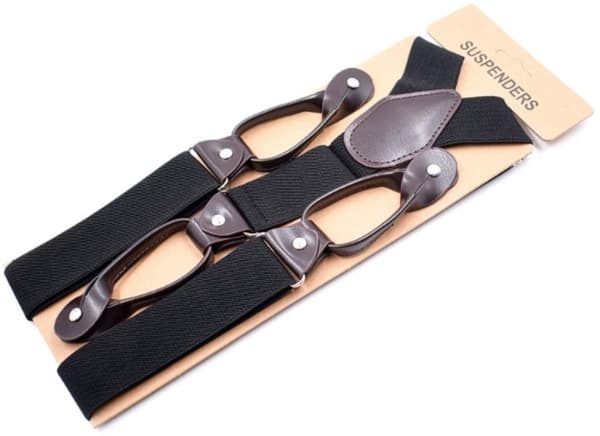 Y-formede trimknapper for menn med spenne og belte, 3,5 cm bred