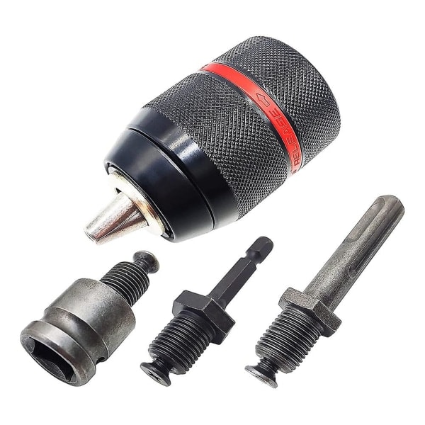 Metal Heavy Duty 1/2-20unf 13mm Keyless Drill Chuck Hex /sds/Socket Square Female Adapter Hardware