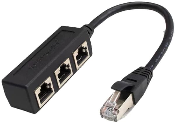 Stik til tre-bus LAN-Ethernet splitter - Ethernet forbindelses splitter