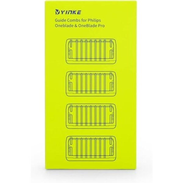 Oneblade kamguide kam för Philips OneBlade & OneBlade Pro, QP2530, QP2630, QP6620, QP6520, ansiktshårstrimmer Skäggblad 4st/Set Blandad Kit