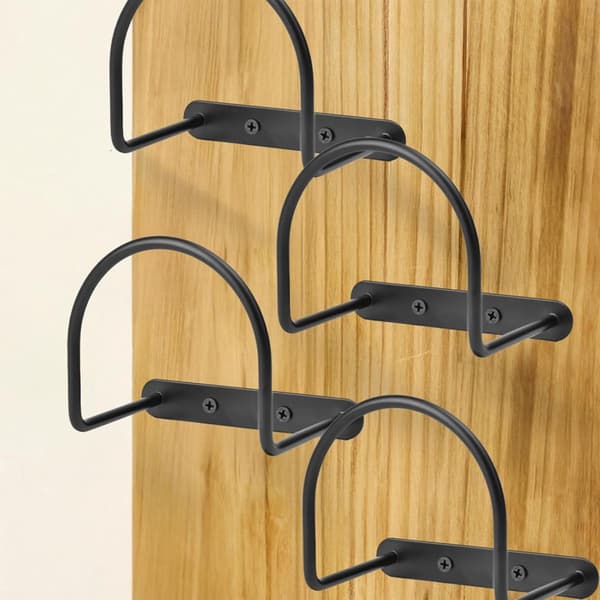 Hattestativ - Hatteholder - Hatteutstilling - Solid metallkonstruksjon - 4 kroker - Svart