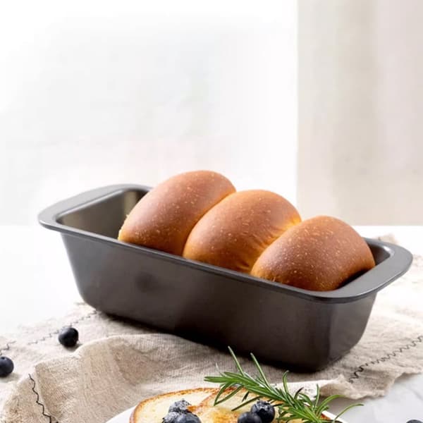 2-delt non-stick brødbageform - rektangulær kageform til brød og kager