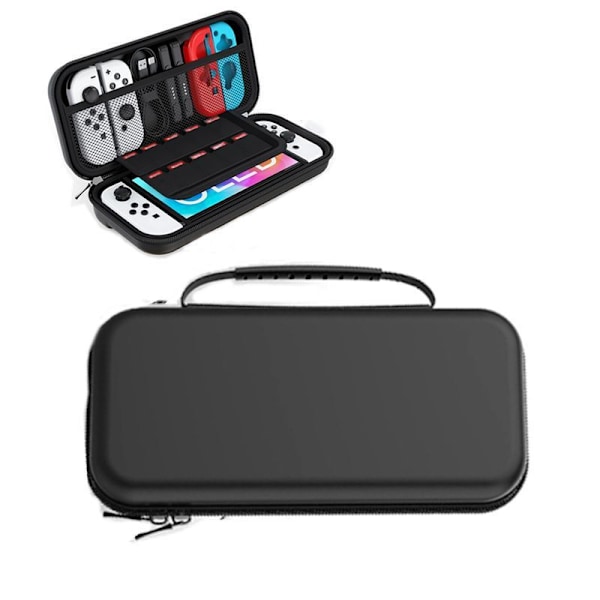 Switch OLED Oppbevaringsveske Nintendo Spillkonsoll Beskyttelsesboks Switch Bærbar Oppbevaringsveske Black Handbag