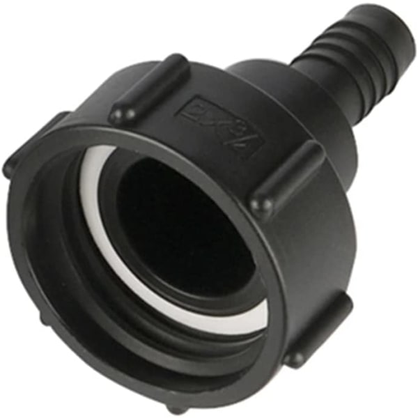 IBC-säiliön letkuliitäntä 60 mm karkea kierre, sopii puutarhaletkulle 20 mm
