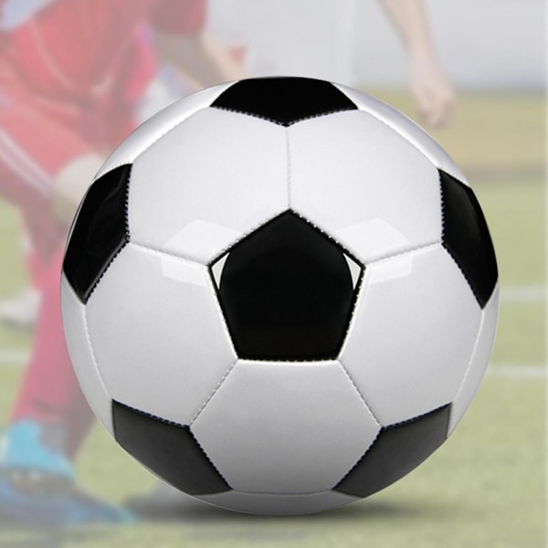 Størrelse 5 Professionelle Træningsfodbolde PU Læder Sort Hvid Fodboldmål Hold På