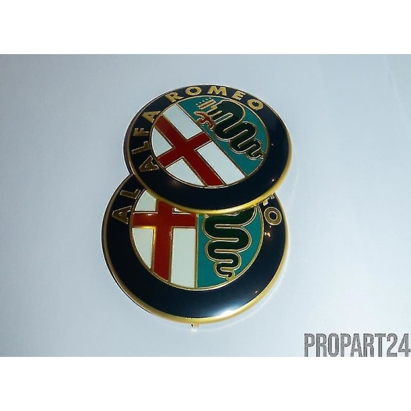 2 stk 74mm Alfa Romeo Emblem Gt 147 159 Brera Mito Giulietta Giulia Hætte