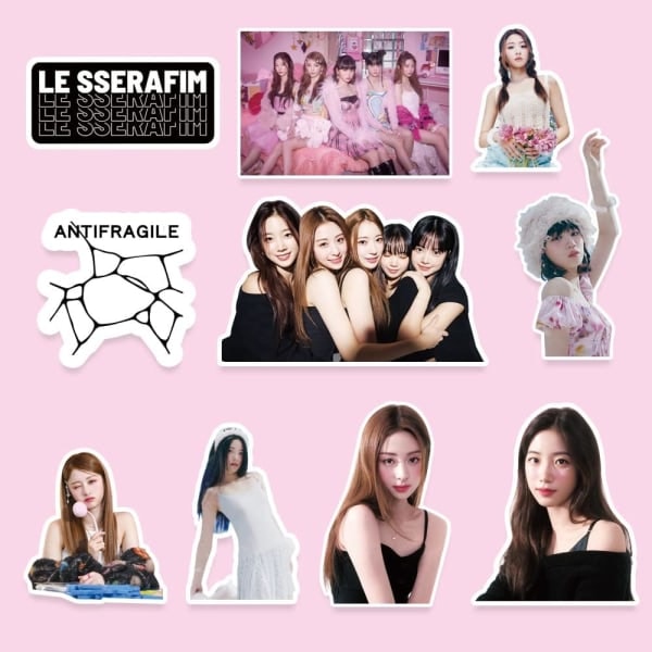 LESSERAFIM 102 x LESSERAFIM Anti-Fragile Stickers til fans