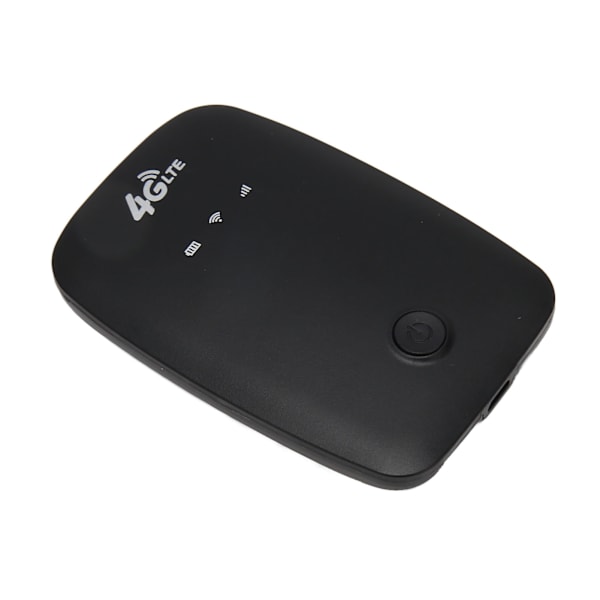 4G LTE Mobil WiFi Låst upp 2100mAh Batteri Høj Hastighed Bærbar Rejse Hotspot Mini Router Med SIM-kortplads Sort EU-version